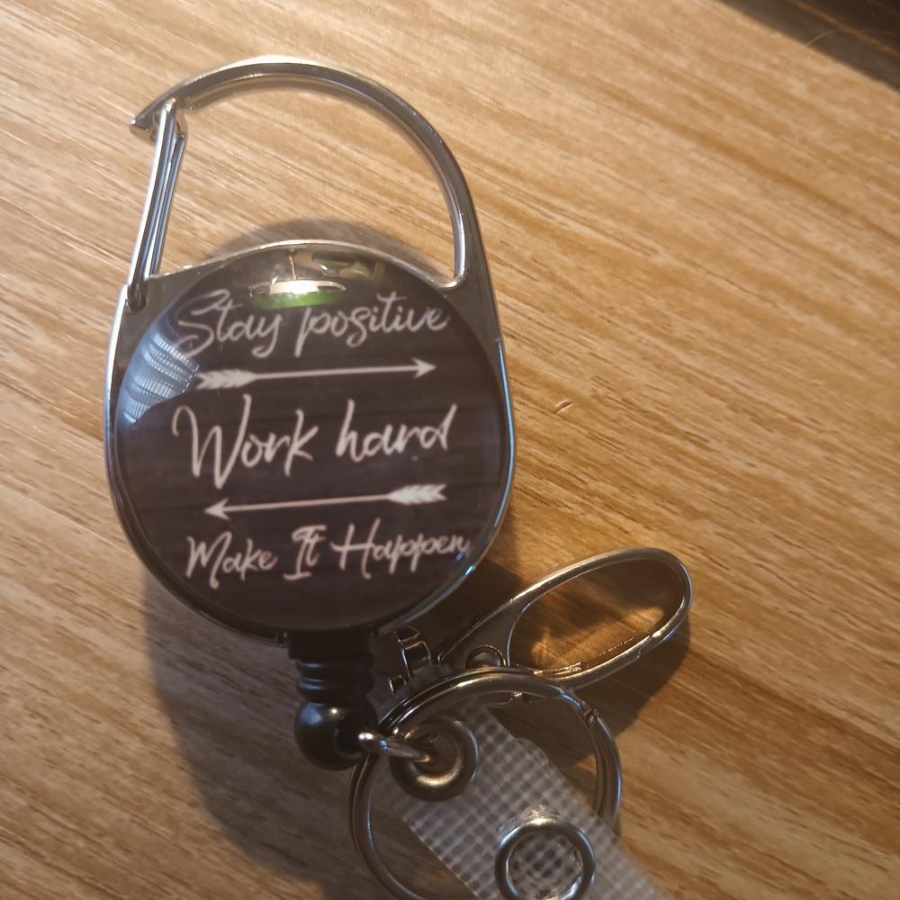Inspirational Keychain with Clip